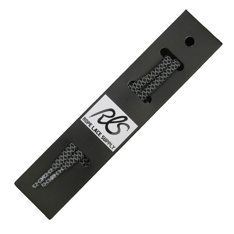  черные шнурки Rope Lace Supply 3M Reflective Laces 3M-black 48 кругл - цена, описание, фото 1